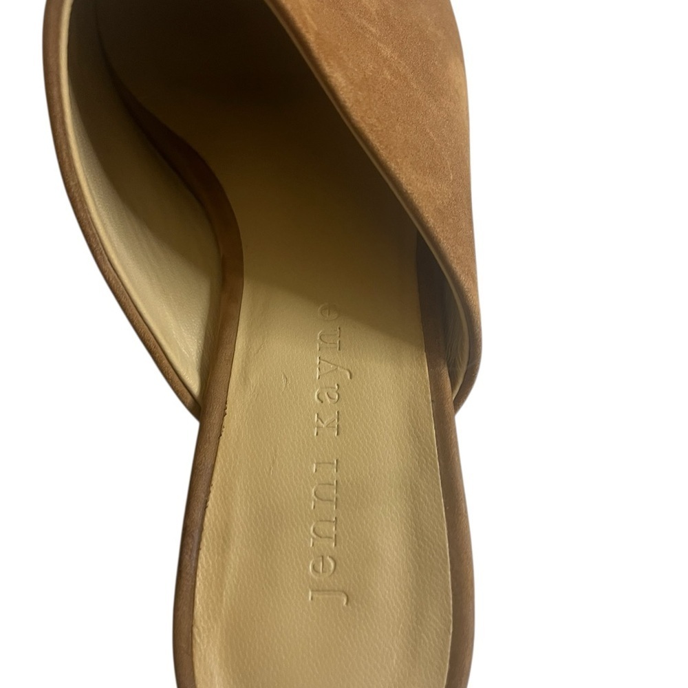 Jenni Kayne Brown Mules Suede Minimalist Design - Picture 4 of 16